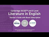 Video thumbnail for Cambridge IGCSE Literature in English Teacher's Guide with Boost Subscription from Hodder Education