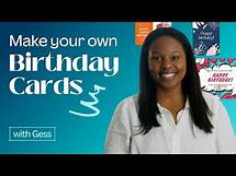 Video thumbnail for How to craft perfect custom birthday cards to print or send online