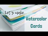 Video thumbnail for SIMPLE WATERCOLOR CARDS : DIY Thank You Cards : Easy Watercolor Ideas : Watercolor for Beginners