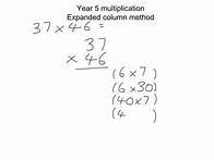 Video thumbnail for Year 5 multiplication - Expanded column method