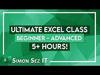 Video thumbnail for The Ultimate Excel Tutorial - Beginner to Advanced - 5 Hours!