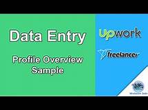 Video thumbnail for Data Entry Profile Overview Sample and Example for Upwork Freelancer