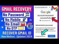 Video thumbnail for How to Recover Gmail Account without Phone Number and Recovery Email 2025 || Gmail Account Recovery