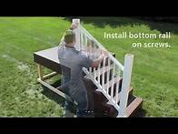 Video thumbnail for CP310 Composite Railing Stair Installation - Square Balusters | Fairway Railing Collection