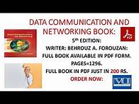 Video thumbnail for DATA Communication AND NETWORKING BOOK||5th edition by BEHROUZ A. FOROUZAN available in pdf