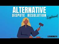 Video thumbnail for Alternative Dispute Resolution simplified Arbitration Law lecture in a nutshell