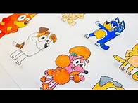 Video thumbnail for All Bluey characters Draw. How to draw characters easy. #2 #2022