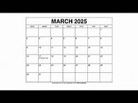 Video thumbnail for Free Printable March 2025 Calendar Templates With Holidays - Wiki Calendar