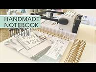 Video thumbnail for How To Make A Notebook At Home To Sell | Handmade Notebooks Using The Cinch by We R Memory Keepers