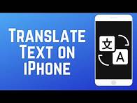 Video thumbnail for How to Translate Text on iPhone - 2 Ways!