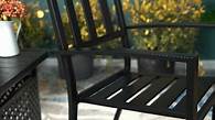 Video thumbnail for Watch PHI VILLA Wrought Iron Outdoor Dining Chairs on Amazon Live