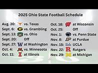 Video thumbnail for 2025 Ohio State Football Schedule Released: Texas, Michigan, and More