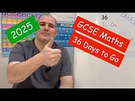 Video thumbnail for GCSE Maths 2025 Revision - 36 Days To Go - Corbettmaths