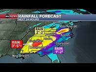 Video thumbnail for Flash flooding and tornado threat moves to Southeast: LIVE WEATHER MAP