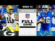Video thumbnail for GAME OF THE WEEK! Green Bay Packers vs. Detroit Lions FULL GAME | NFL 2024 Season Week 14
