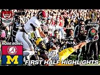 Video thumbnail for Rose Bowl HALFTIME HIGHLIGHTS: Alabama Crimson Tide vs. Michigan Wolverines | ESPN College Football