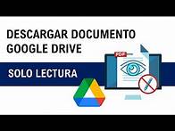 Video thumbnail for Descargar un archivo PDF de Google Drive de sólo lectura