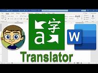 Video thumbnail for Using Microsoft Translator in Microsoft Word