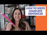 Video thumbnail for How to Teach Students to Write Complete Sentences // 5 Tips for Kindergarten, 1st, and 2nd Grade