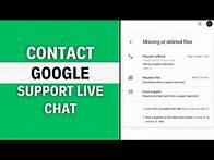 Video thumbnail for How to Contact Google Support Live Chat (QUICKLY)