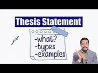 Video thumbnail for How to write a perfect thesis statement | طريقة كتابة أطروحة للمقال