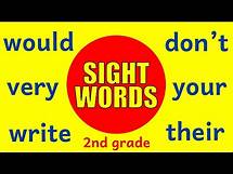 Video thumbnail for SIGHT WORDS FOR SECOND GRADE - Learn to Read with Dolch High Frequency Common Words (2nd Grade)