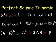 Video thumbnail for Factoring Perfect Square Trinomials