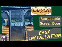Video thumbnail for Larson Brisa Retractable Screen Door Complete Install How To #how #diy #howto