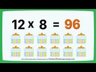 Video thumbnail for Multiplication Concept Multiply by 12 | Times 12 Table | Golden Kids Learning