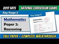 Video thumbnail for 2017 KS2 Maths SATS - Paper 2 Reasoning - Full Paper Complete Walkthrough