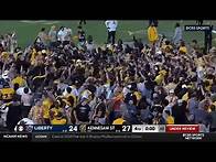 Video thumbnail for winless Kennesaw State UPSETS Liberty (and fans storm the field before the game is over)