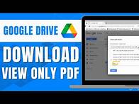 Video thumbnail for HOW TO DOWNLOAD VIEW ONLY PDF FROM GOOGLE DRIVE 2024