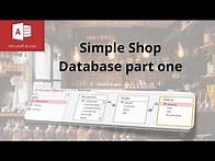 Video thumbnail for How to create a simple shop database in Microsoft Access