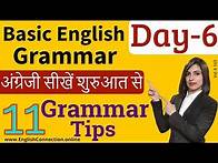Video thumbnail for अंग्रेजी Grammar Series Day 6 | 11 Grammar Tips | your you're, exclamation mark, full stop, its it's