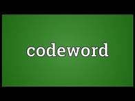 Video thumbnail for Codeword Meaning