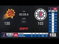 Video thumbnail for Suns @ Clippers WCF Game 6 | NBA Playoffs on ESPN Live Scoreboard