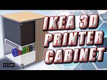 Video thumbnail for How To Build A Rolling 3D Printer Cabinet Using IKEA Parts!