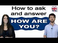Video thumbnail for 5 Tips for English Greetings and Responses - How to Ask and Answer "How are you?"