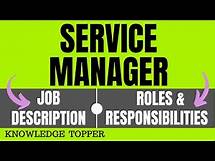 Video thumbnail for Service Manager Job Description | Service Manager Roles and Responsibilities