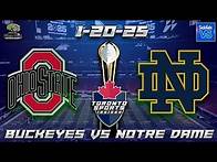 Video thumbnail for 1-20-25 Ohio State vs Notre Dame Game Audio | College Football Playoff LIVE Streamcast & Chat