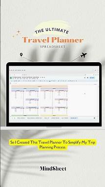 Video thumbnail for Travel Planner Google Sheets Template, Travel Budget Spreadsheet, Holiday Planner, Travel Itinerary