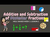 Video thumbnail for ADDITION & SUBTRACTION OF DISSIMILAR FRACTIONS | GRADE 6