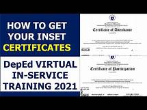 Video thumbnail for HOW TO GET YOUR INSET CERTIFICATES: DepEd VIRTUAL IN-SERVICE TRAINING 2021