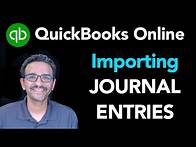 Video thumbnail for QuickBooks Online: Importing Journal Entries from a spreadsheet)