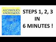 Video thumbnail for Alcoholics Anonymous STEPS 1, 2 and 3 --- IN 6 MINUTES !