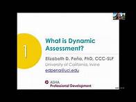 Video thumbnail for Dynamic Assessment: Module 1