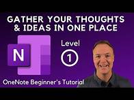 Video thumbnail for Microsoft OneNote for Windows 10 Tutorial - Beginner's Level 1