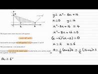 Video thumbnail for Integration Exam Questions - A Level Maths - Edexcel Pure Year 1 - Q20 (level 3)