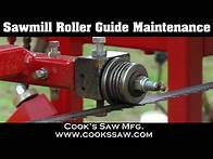 Video thumbnail for Portable Sawmill Roller Guide Maintenance