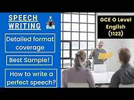 Video thumbnail for Perfect Speech Writing | Format and Sample | GCE O Level English (1123)